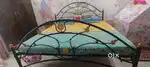 Iron bed with mattress