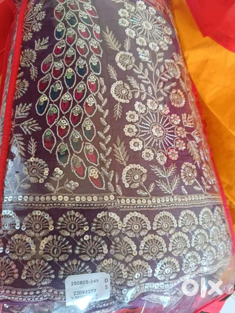 Lahenga peacock design
