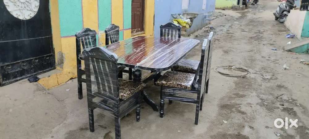 6 CHAIRS DINING TABLE AVAILABLE IN STARF FURNITURE