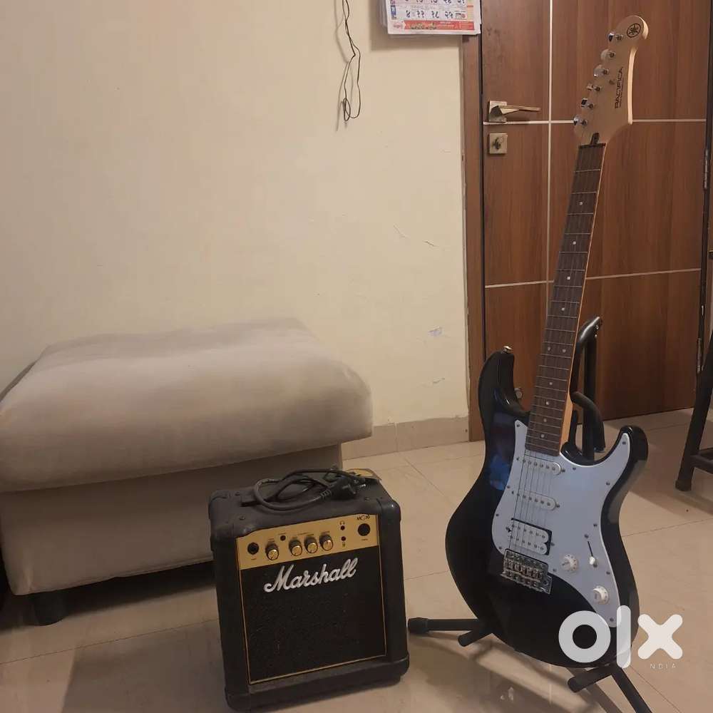 Yamaha electric Guitar and Marshall AMP