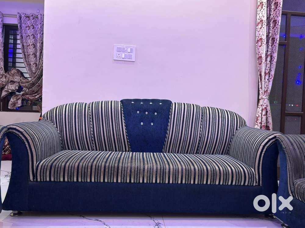 Sofa set navy blue