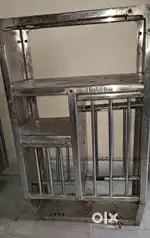 Stainless steel utensil / bartan rack.