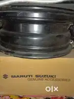 Brezza vxi black steel rims