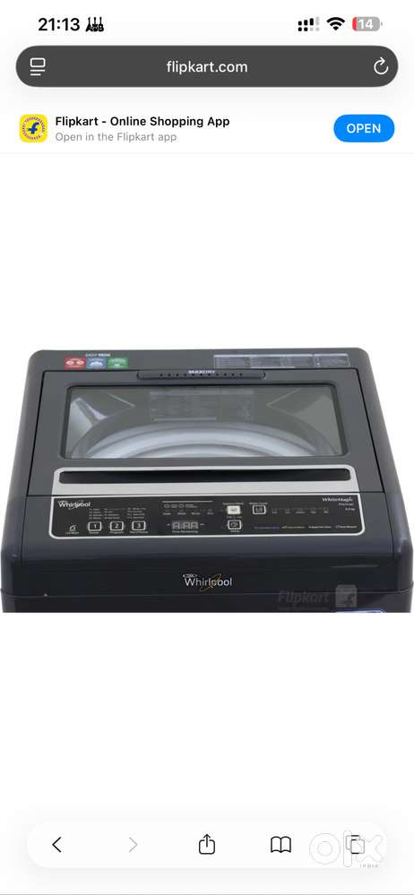 Whirlpool 6.5 KG full automatic washing machine