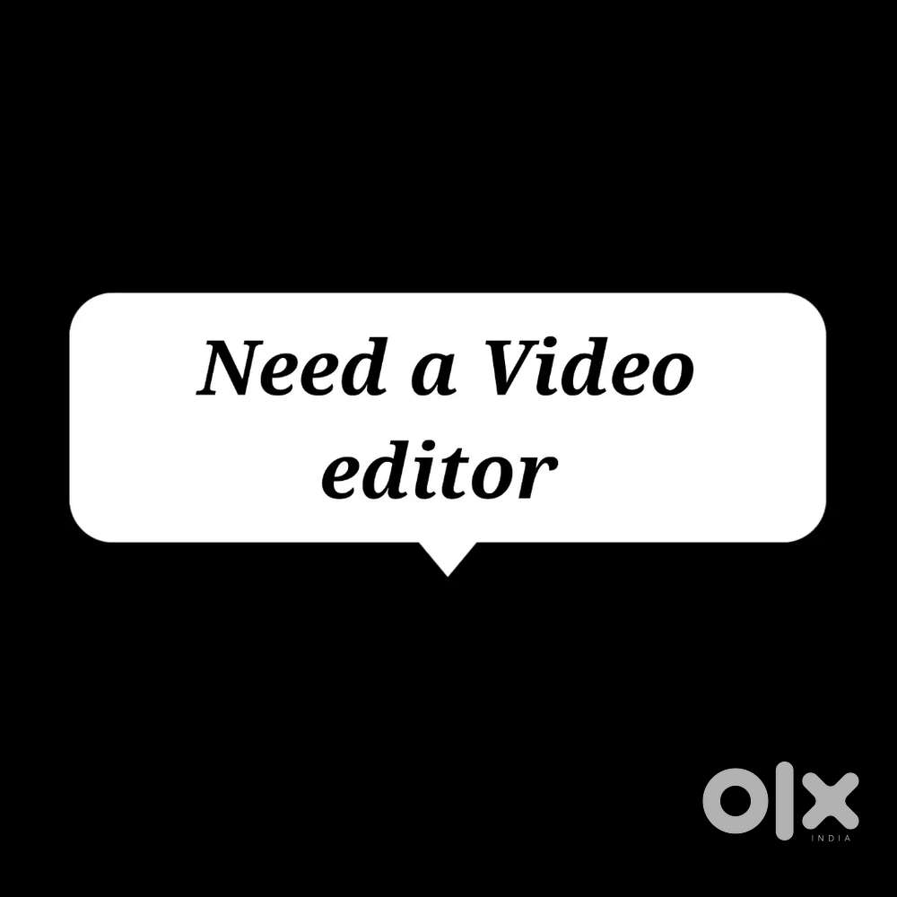 Need a video editor for part time work from home