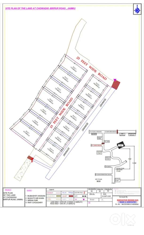 Malika land available at main road chowadi beerpur