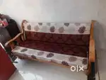 Wooden sofa set 3+2 with center table