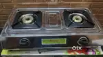 Surya 2 burner stainless steel gas stove new pcs