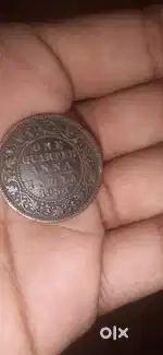 One quarter Anna india 1934 coine