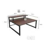 Laptop Table, Desk with Shelf for Study, Drawing, Monitor, TV Stand