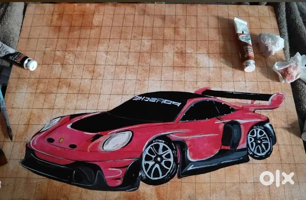 A red porshe