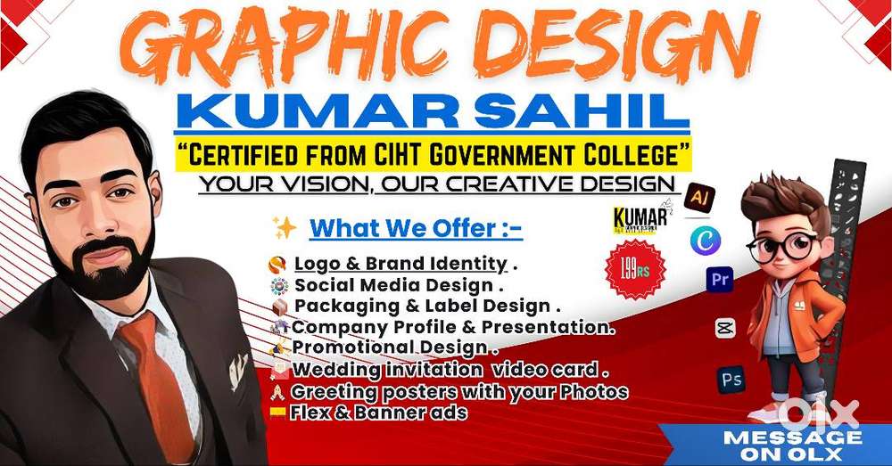 Professional Graphic desginer starting just