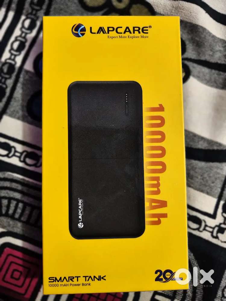 LAPCARE Power Bank 10000mAh with type -c charger, dual USB