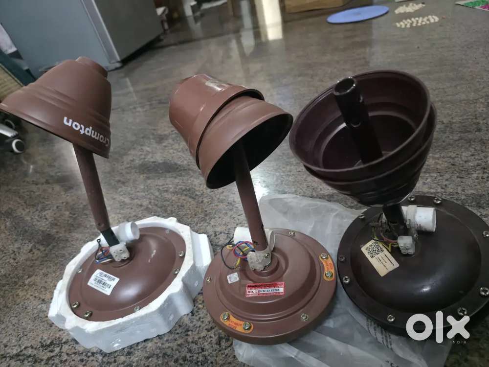 Ceiling fans 3 piece ( 1 Crompton, 1 USHA, 1 Khaitan )