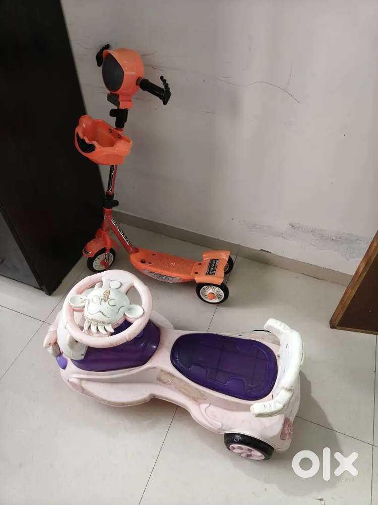Kids scooter and panda want to sell