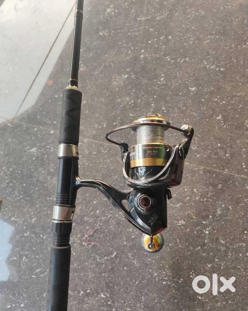 Uzzo tandav s2408 feet speening rod and yolo bg speening reel