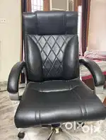 Boss Chair and Wooden Table