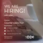 COUNTER SALES MAN