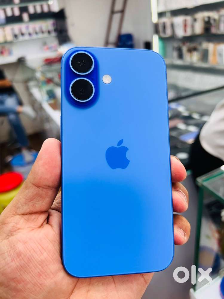 I phone 16 128 gb blue (jain mobile)