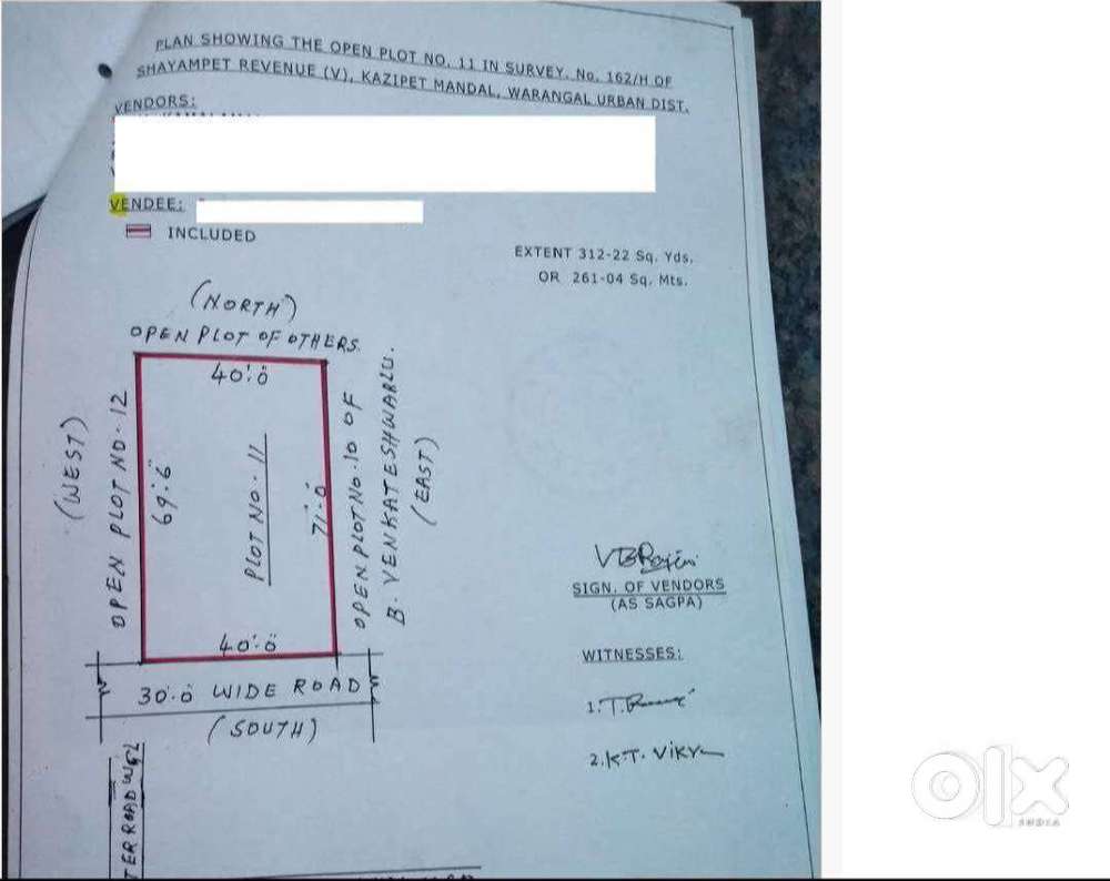 Plot for sale - VASAVI COLONY, Hunter Road