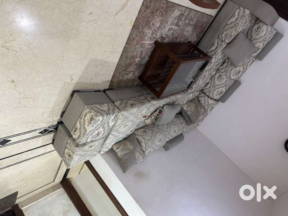 L shaped sofa set with 2 seater