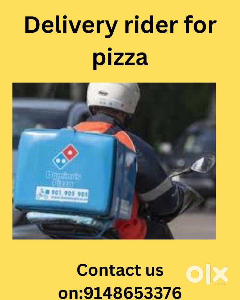Delivery rider for pizza