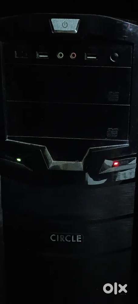 Cpu and monitor and laptop