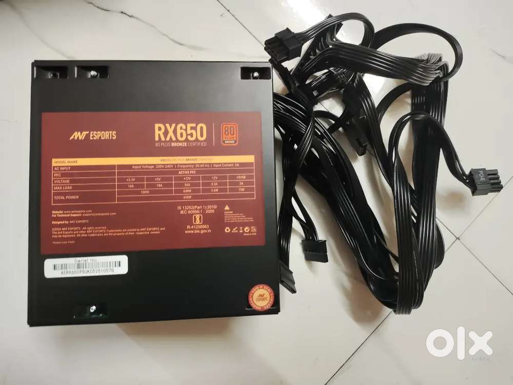 Brand new Ant Esports RX650 650 Watt power supply