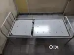 Hospital Steel Cot with winding adjustments