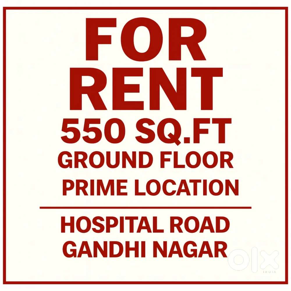 550 sqft Ground Floor – Hospital Road – Ideal for Clinic/Office/ Etc
