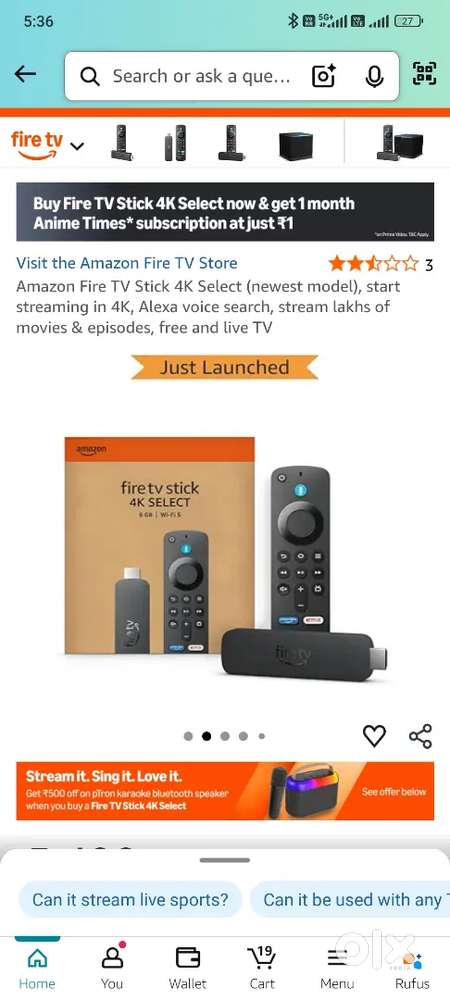 Amazon fire stic plus