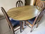 Solid Wood 4 Seater Dining Table