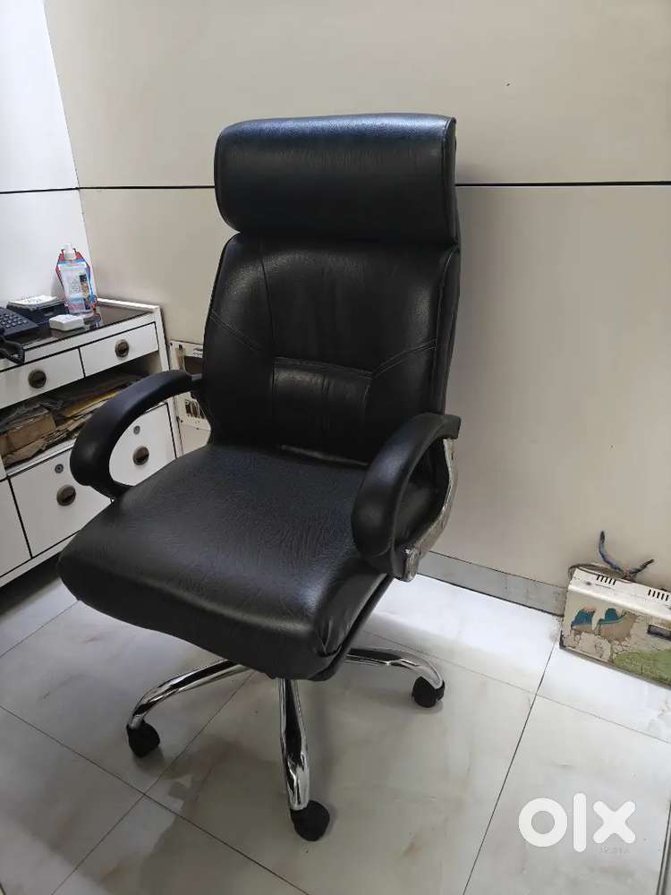 Brand new big leather office chair.
