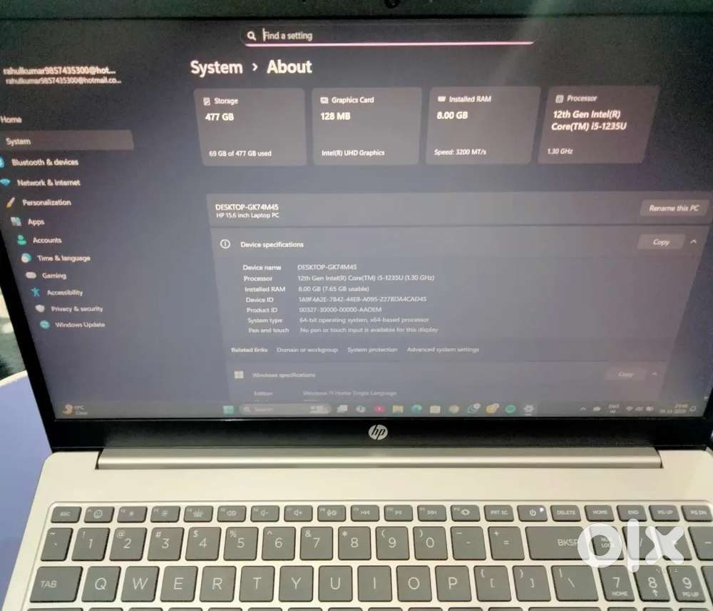 “HP 12th Gen i5 Laptop – 8GB RAM, 512GB SSD”
