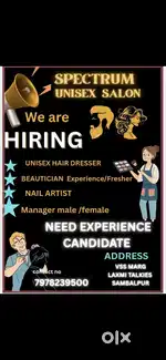 Professional hair Dresser,beautician  and nail artist