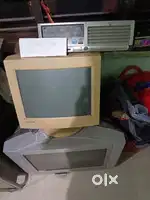 TV -sanyo/computer monitor -samtron/HP Compaq/Sony audio system 3999/-