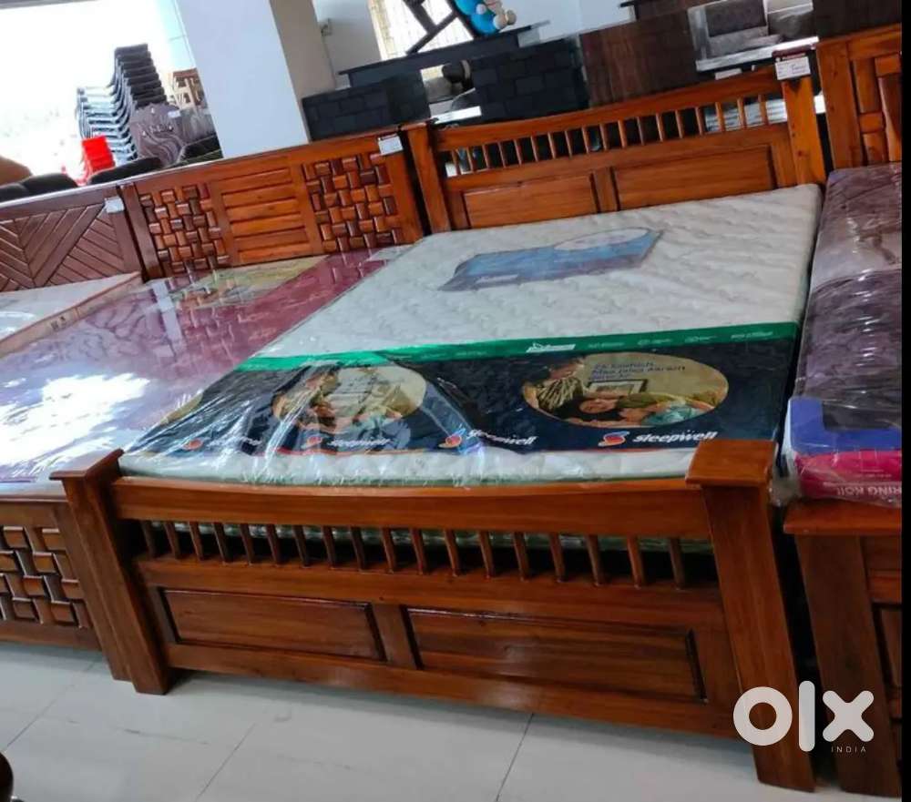 Teak wood cot manufacture factory outlet