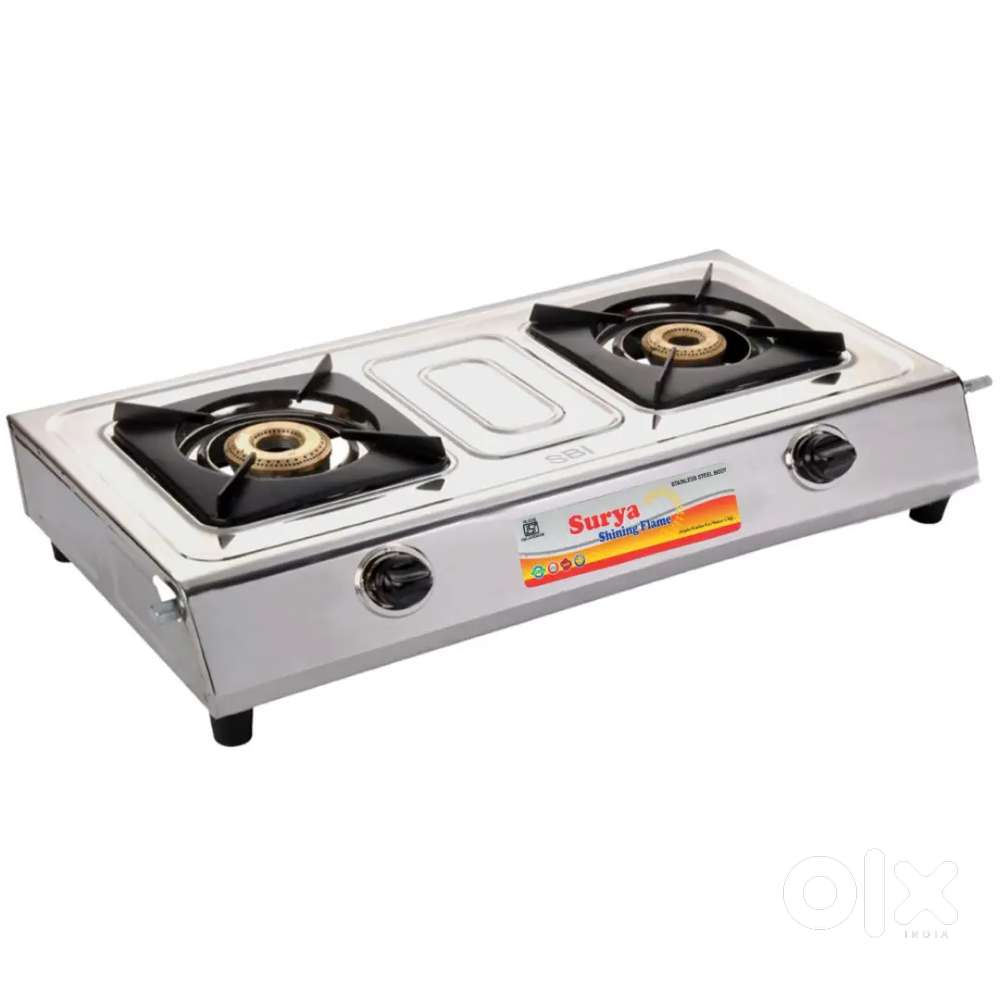 Gas stove double burner