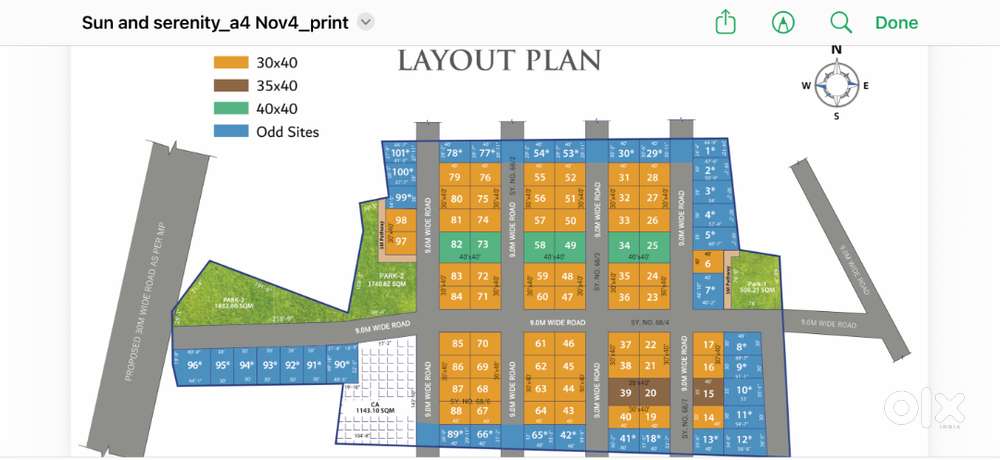 READY TO CONSTRUCT VILLA SITE FOR SALE IN CHIKKATIRUPATI RERA AND MPA