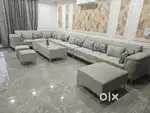 Rich look almost Brand new 9 seater with 2 puffies , special seat 3*4