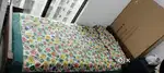 Single wooden bed