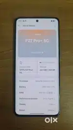 F27pro+ 5g RAM 8+4 Storage 256gb