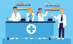 Staff for pharmacist and shop managing