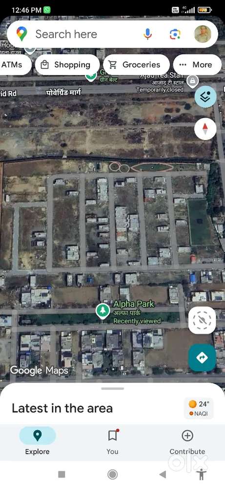 A prime location plot is available for sale adjoining to Jindal city.