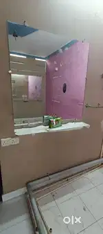 Wall Mirrors 3 Nos and wall glass stands