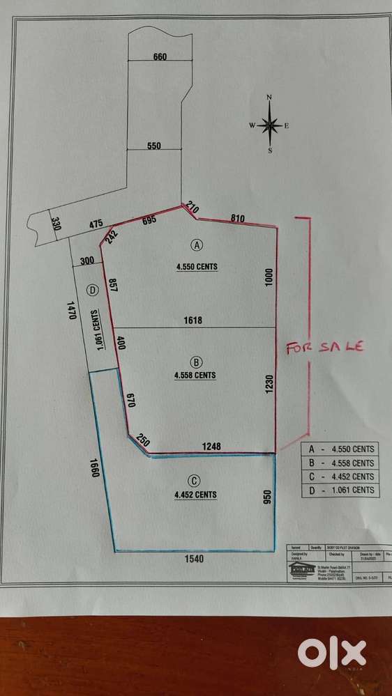 Kizhakkambalam  Vilangu 9 Cents Prime Res Plots Perumbavoor Route