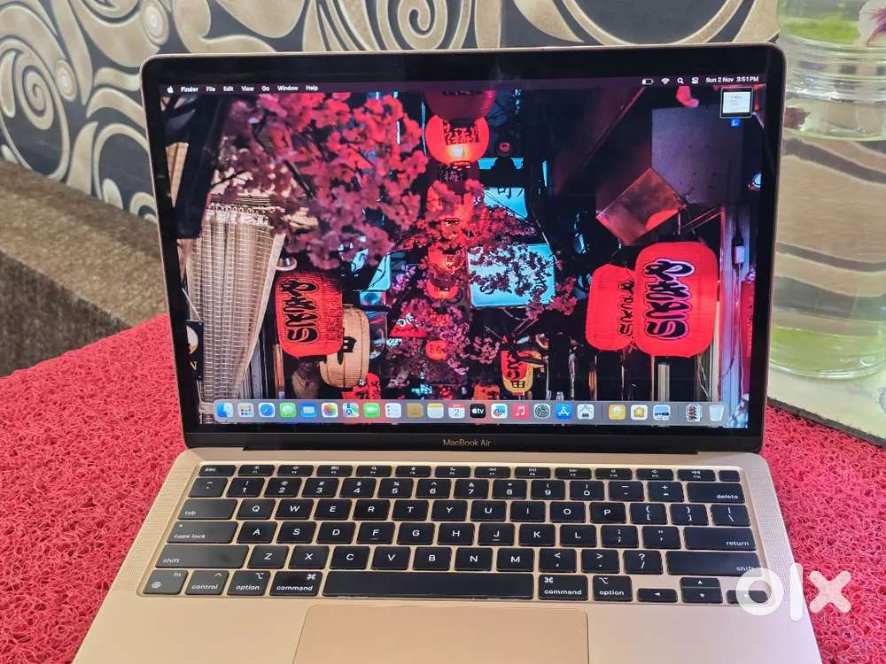 M1 Air 2022 Rose Gold  Macbook 8gb 256gb SSD 13inch Retina Touch iD