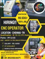 CNC Machine operator / Automobile industry