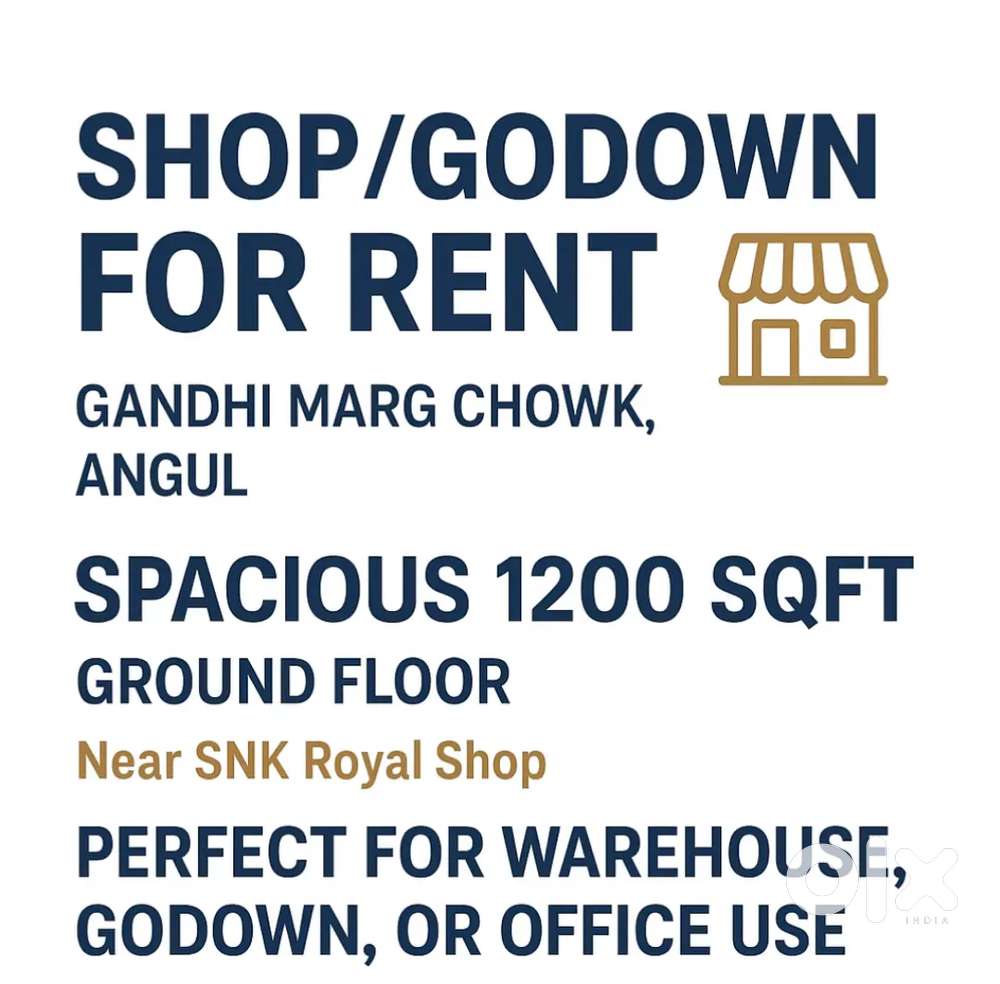Spacious Shop/Godown Space for Rent in Angul – Prime Location!