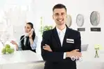 Supervisor and office boys